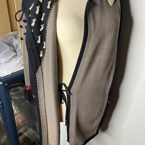 Sandra Miller Sweater Sz Medium Hand Loomed Cardigan Contemporary - Picture 6 of 9